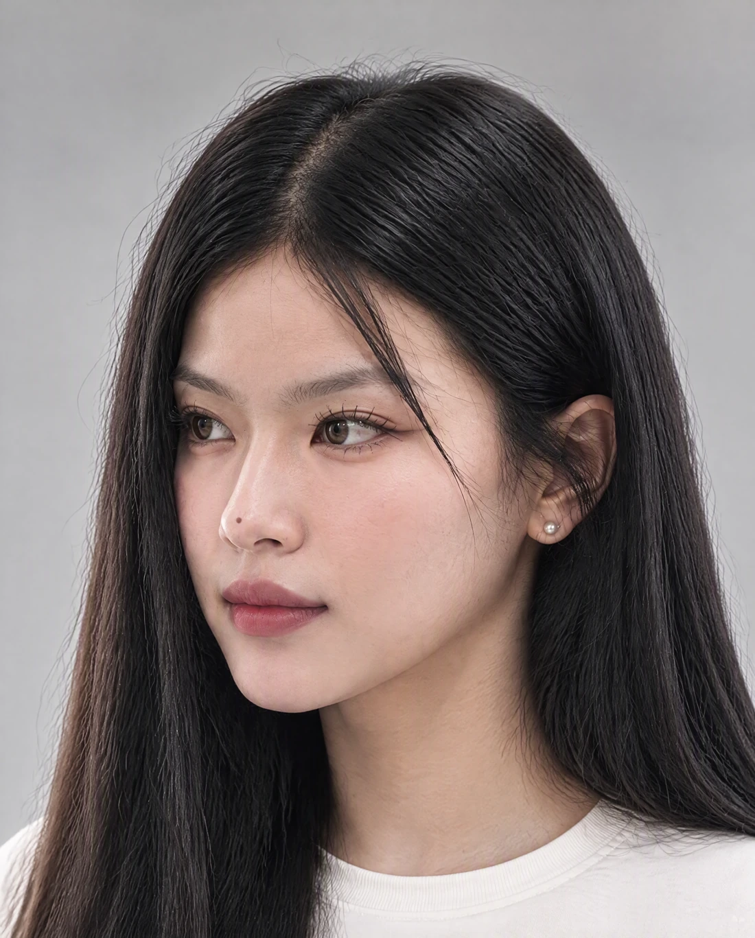 마은비 얼굴 왼쪽 사선